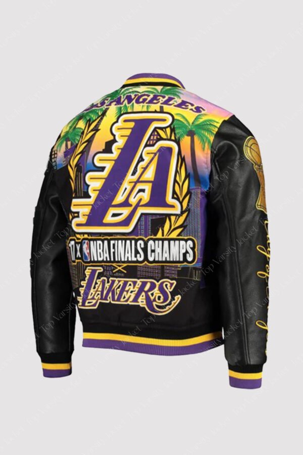 Los Angeles Lakers Black Championship Varsity Jacket