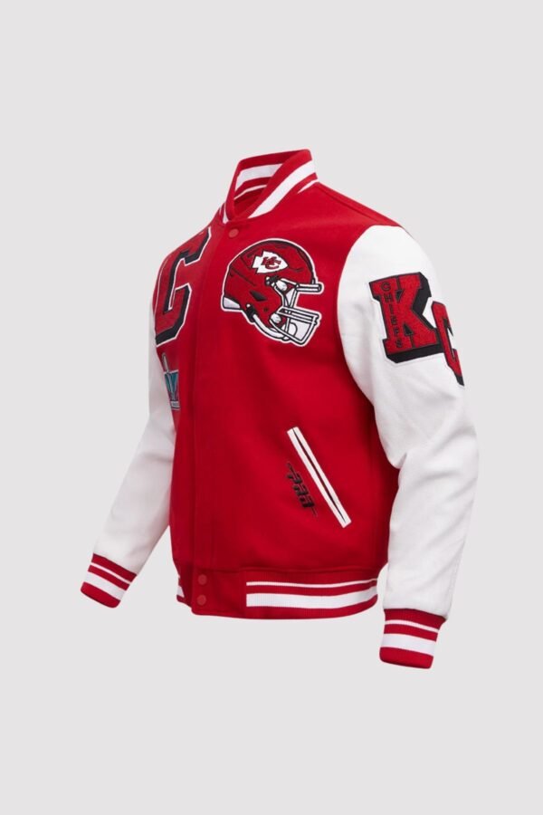 Kansas City Chiefs Pro Standard Red/White Mashup Varsity Jacket - Image 2
