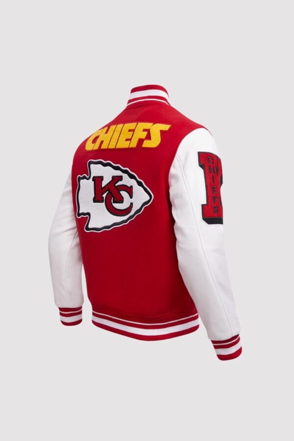 Kansas City Chiefs Pro Standard Red/White Mashup Varsity Jacket - Image 3