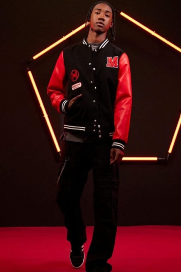 Across The Spider-Verse Miles Morales Varsity Jacket