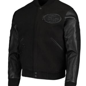 San Francisco 49ers Black Varsity Jacket
