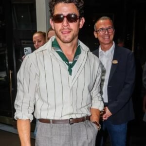 Nick Jonas Fossil Present Fossil Dinner Stripe Shirt