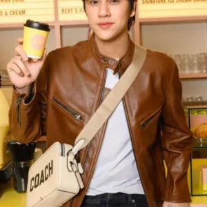 Nanon Coach Brown Leather Jacket