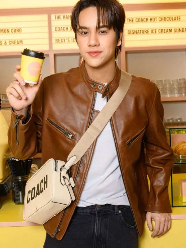 Nanon Coach Brown Leather Jacket