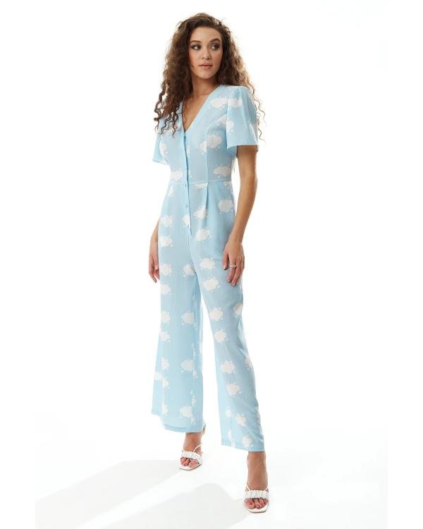 Loose Women 2025 Brenda Edwards Cloud Print Jumpsuit