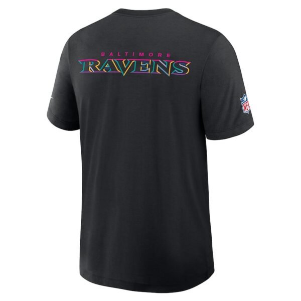 Baltimore Ravens Nike Black 2025 NFL Crucial Catch Tri-Blend Dri-FIT T-Shirt