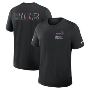 Buffalo Bills Nike Black 2025 NFL Crucial Catch Tri-Blend Dri-FIT T-Shirt