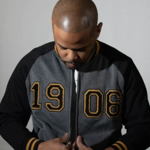 Alpha Phi Alpha 1906 Dark Grey Varsity Fleece Jacket