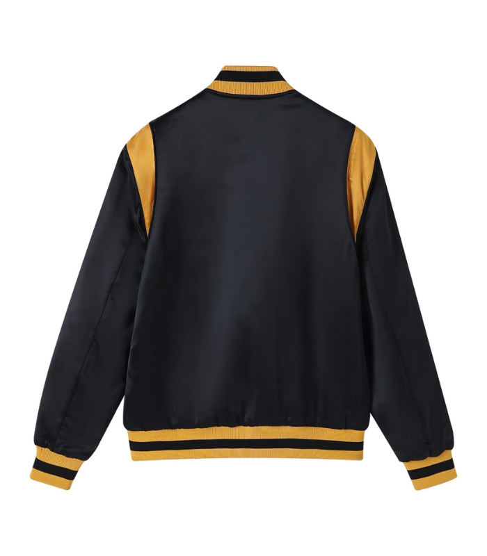 Alpha Black/Gold Bomber Jacket