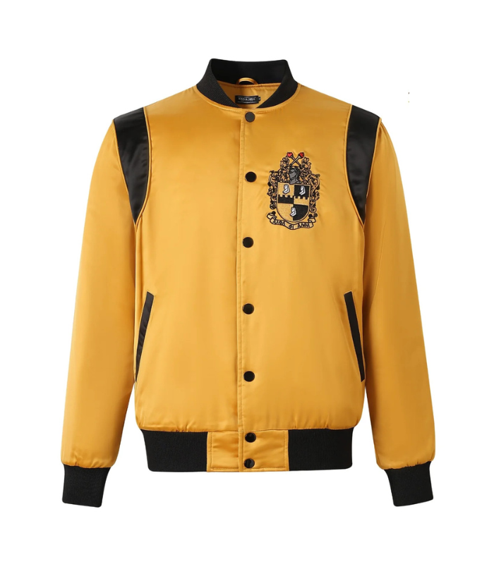 Alpha Phi Alpha Gold and Black Bomber Jacket