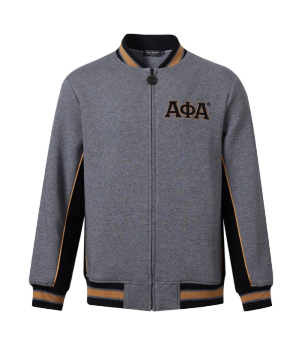 Alpha Phi Alpha Grey Air Tech Fleece Warm Up Jacket