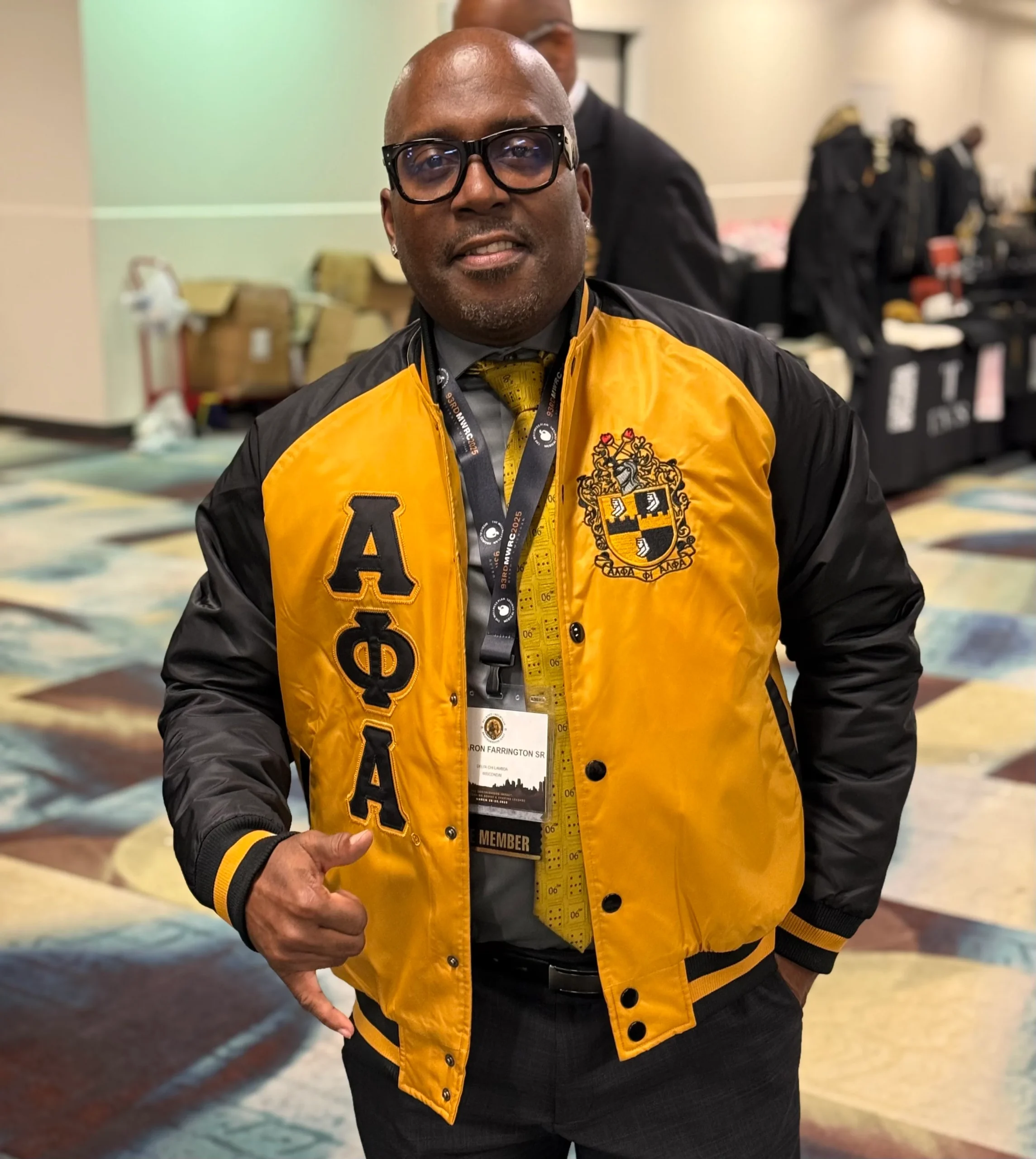 Alpha Old Gold Bomber Jacket Custom Lining