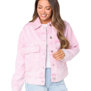 Celebrity Pink Oversize Denim Jacket