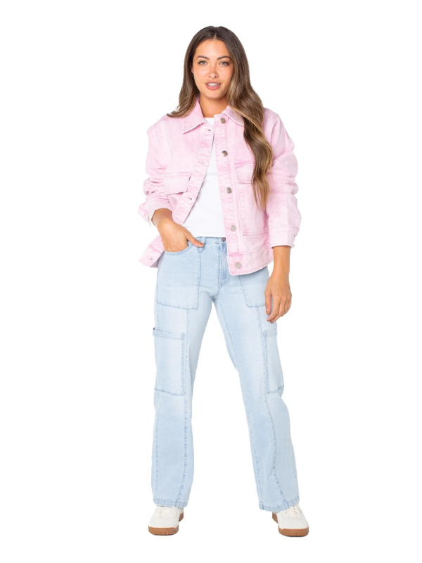 Celebrity Pink Oversize Denim Jacket