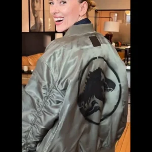 Jurassic World Rebirth Scarlett Johansson Bomber Jacket