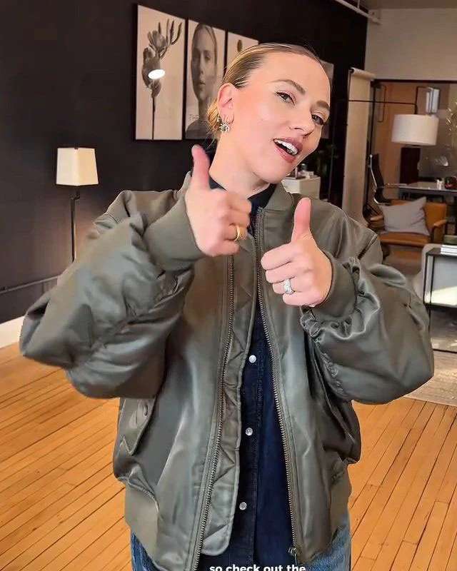 Jurassic World Rebirth Scarlett Johansson Bomber Jacket