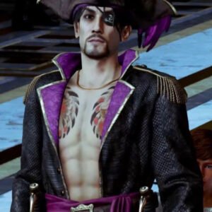Like a Dragon Pirate Yakuza in Hawaii Goro Majima Black Costume Coat