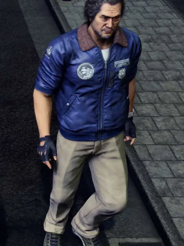 Kouichi Adachi Like a Dragon Infinite Wealth 2024 Blue Jacket