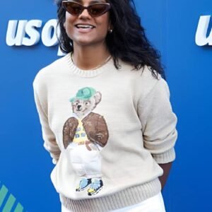2025 US Open Tennis Championships Simone Ashley Bear Sweater