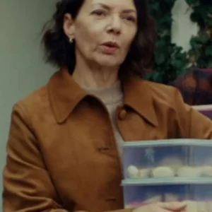 Joanne Whalley The Rumour Brown Suede Jacket