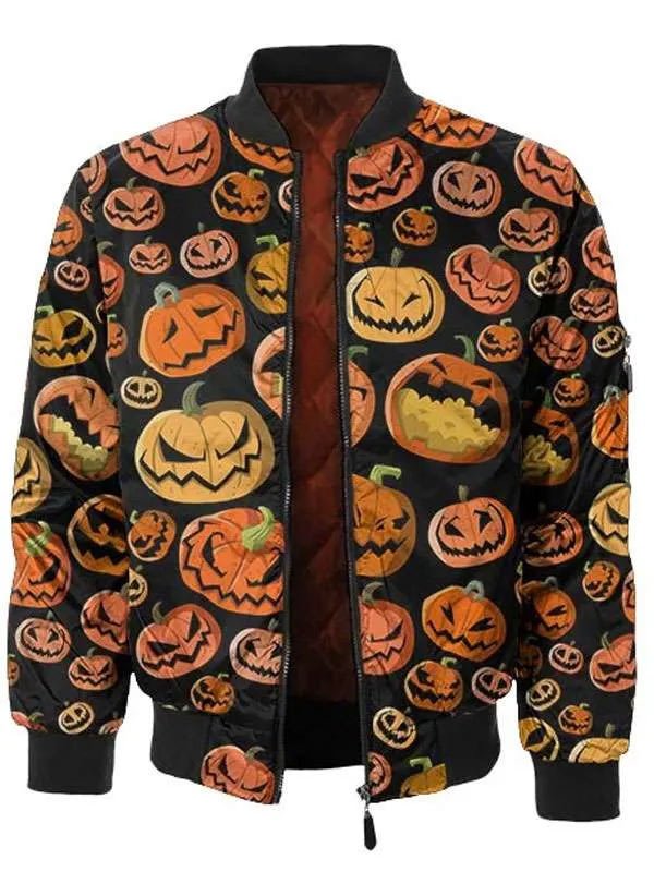 Black Bomber Pumpkin Jacket