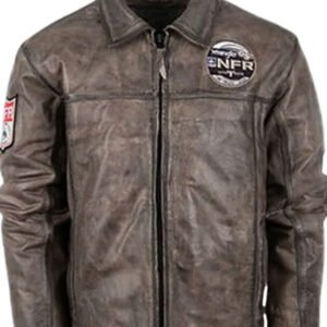 Las Vegas NFR Brown Leather Jacket
