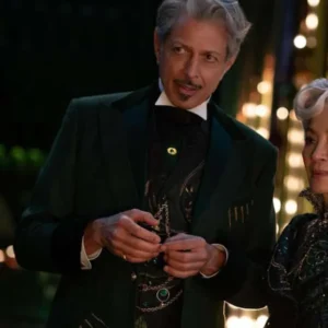 Jeff Goldblum Wicked 2024 Green Coat