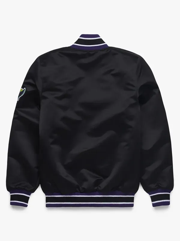 MLB Tampa Bay Rays Black Satin Jacket