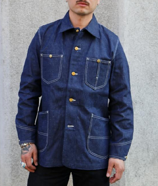 The Thursday Murder Club 2025 Pierce Brosnan Blue Denim Jacket