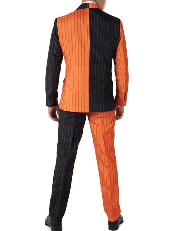 Orange and Black Halloween Pinstripe Suit