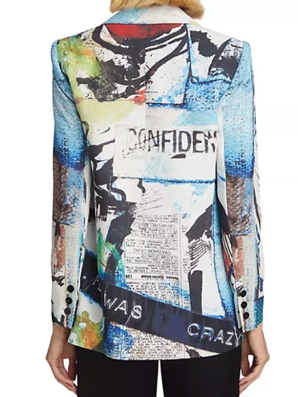 Beat Shazam S07 Corinne Foxx Graffiti Print Blazer