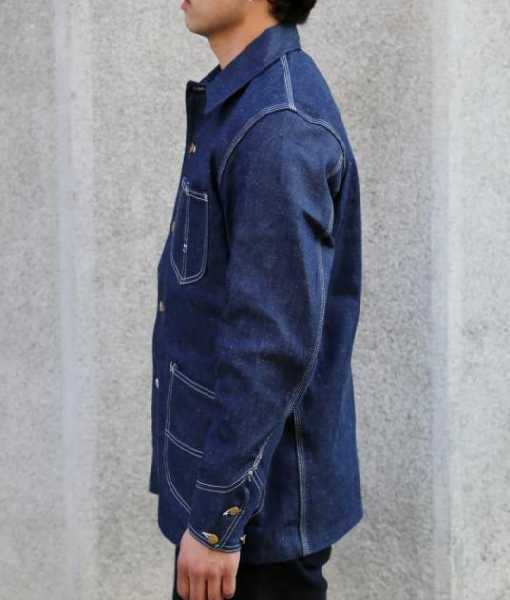 The Thursday Murder Club 2025 Pierce Brosnan Blue Denim Jacket