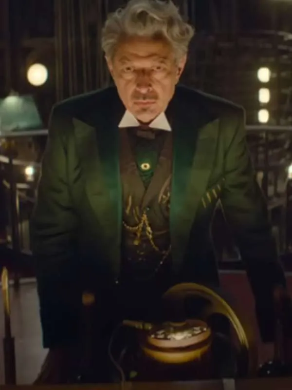 Jeff Goldblum Wicked 2024 Green Coat