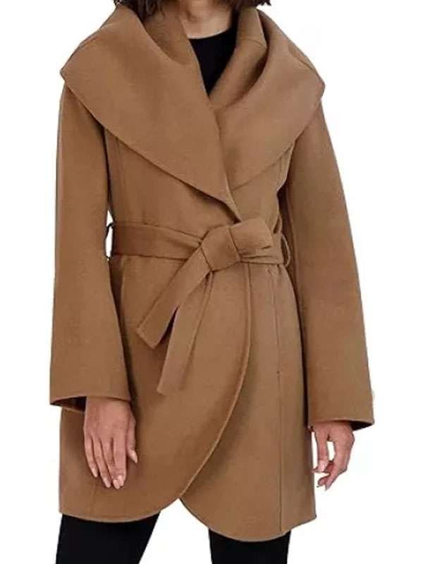 Debbie The Rumour Brown Wool Coat