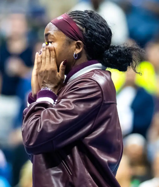 Coco Gauff 2025 US Open Leather Jacket