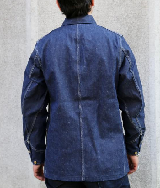 The Thursday Murder Club 2025 Pierce Brosnan Blue Denim Jacket