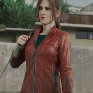 Resident Evil: Death Island Claire Redfield Leather Jacket