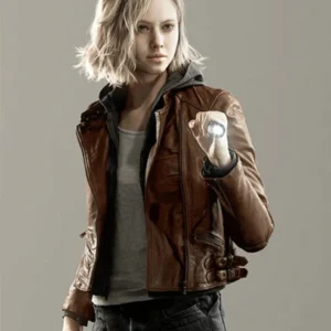 Resident Evil Requiem Grace Ashcroft Brown Leather Jacket