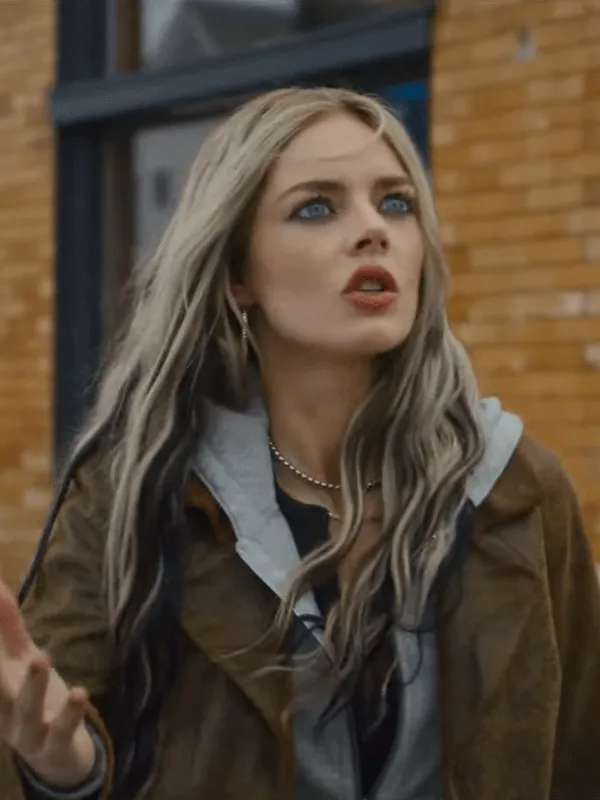 Eenie Meanie Samara Weaving Suede Leather Jacket