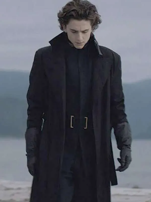 Timothee Chalamet Dune Paul Atreides Black Wool Coat