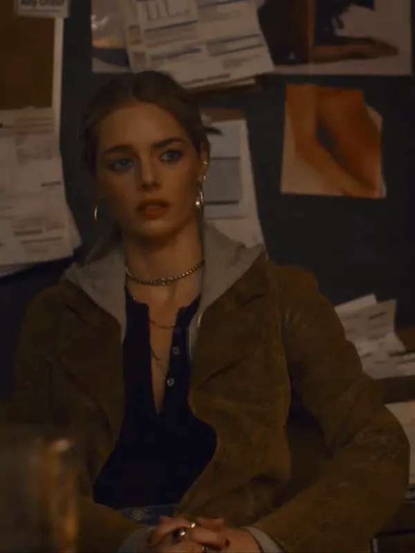 Eenie Meanie Samara Weaving Suede Leather Jacket