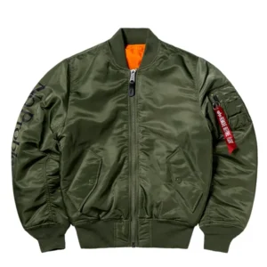 Alpha X No Problemo No War MA-1 Reversible Jacket
