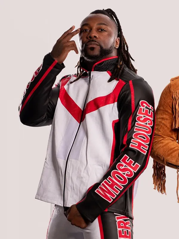 AEW Swerve Strickland Mr. Terrific Leather Jacket