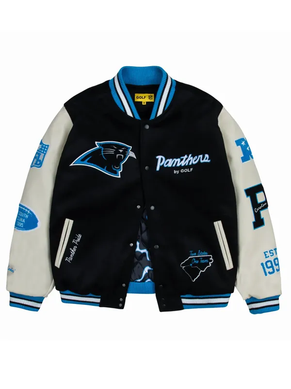 NFL Carolina Panthers Pride Wool Varsity Jacket