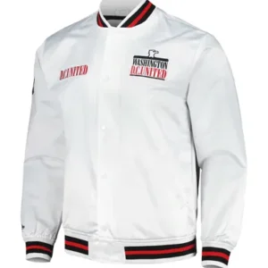 MLS 2025 D.C. United White Satin Varsity Jacket