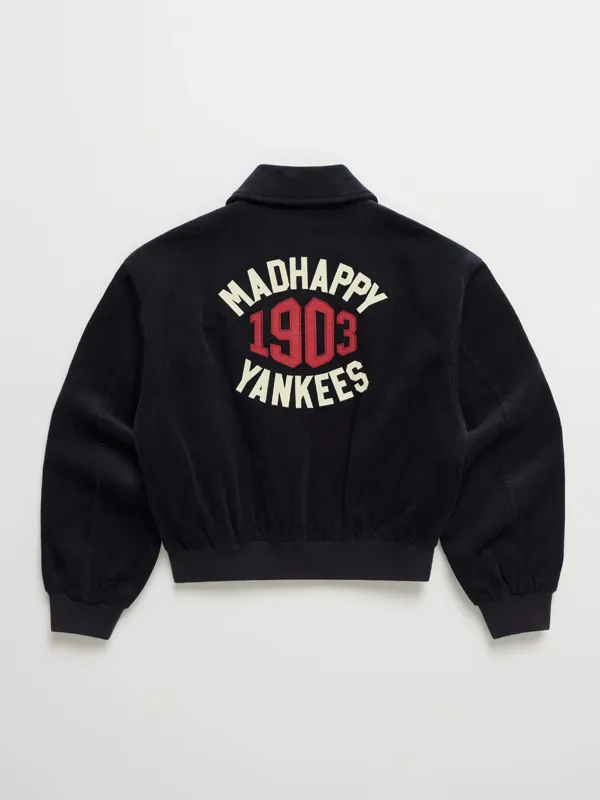 MLB New York Yankees Black Corduroy Jacket