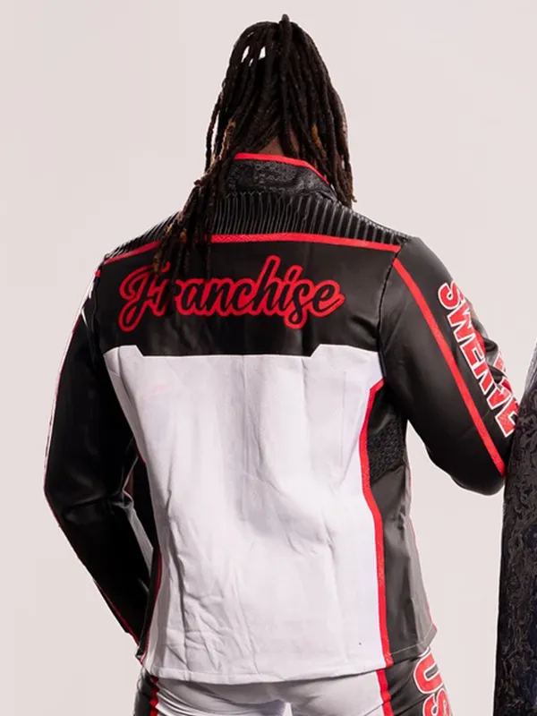 AEW Swerve Strickland Mr. Terrific Leather Jacket