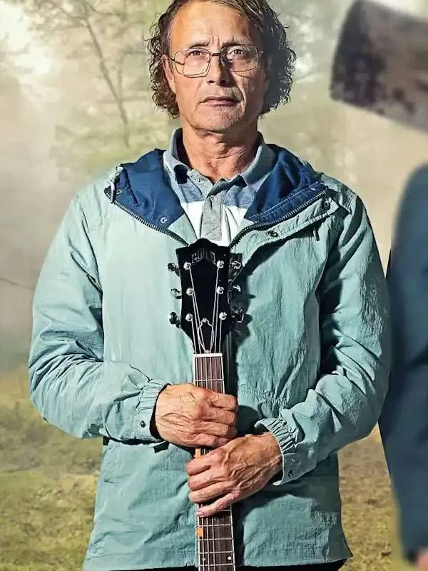 Mads Mikkelsen The Last Viking Blue Jacket