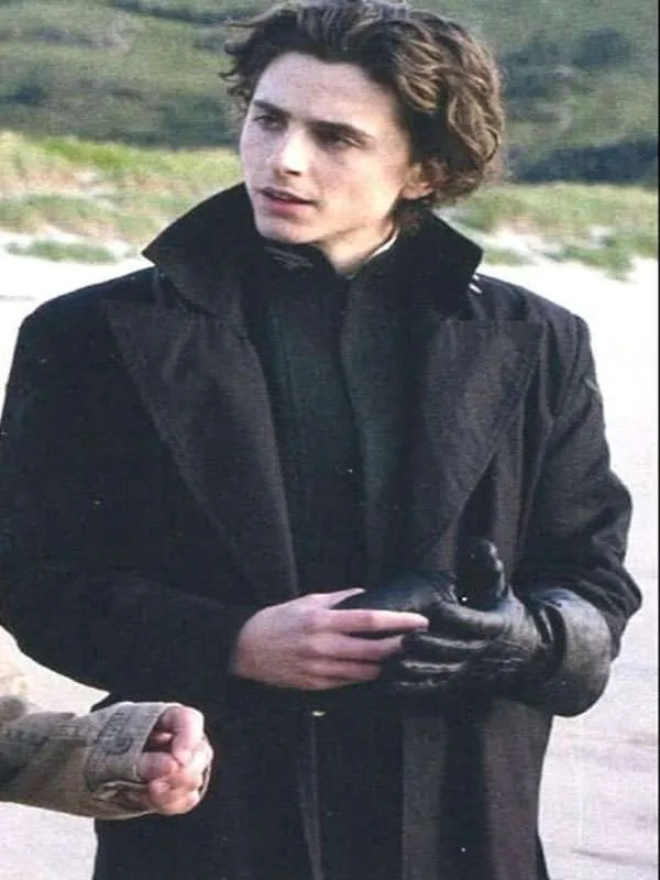 Timothee Chalamet Dune Paul Atreides Black Wool Coat