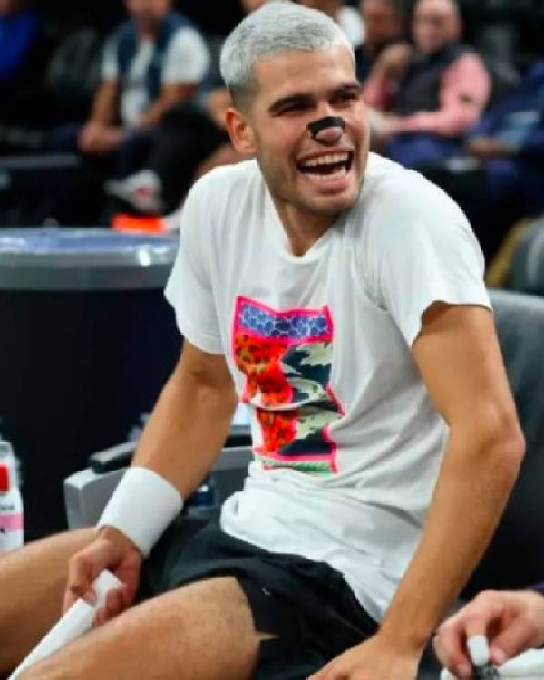 The Laver Cup 2025 Carlos Alcaraz Team Europe White Shirt